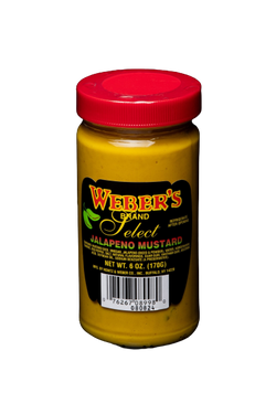Weber's Brand Jalapeno Mustard - 6 OZ 12 Pack