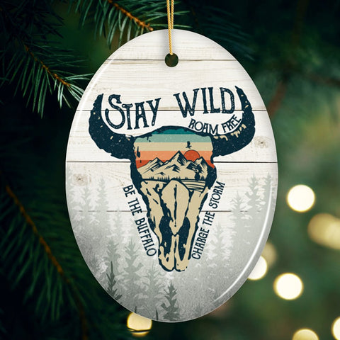 Vintage Buffalo Wild Nature Ornament