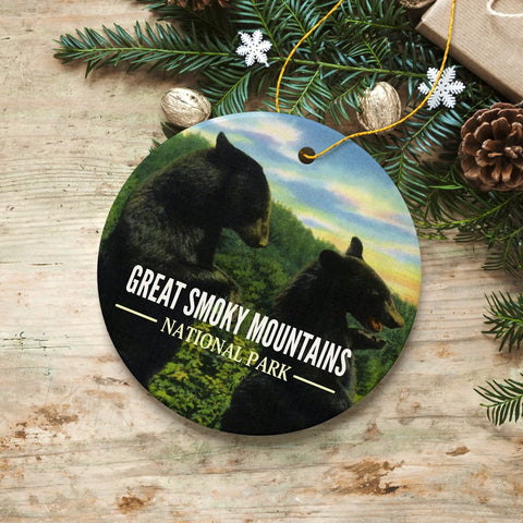 Vintage Great Smoky Mountains National Park Ornament