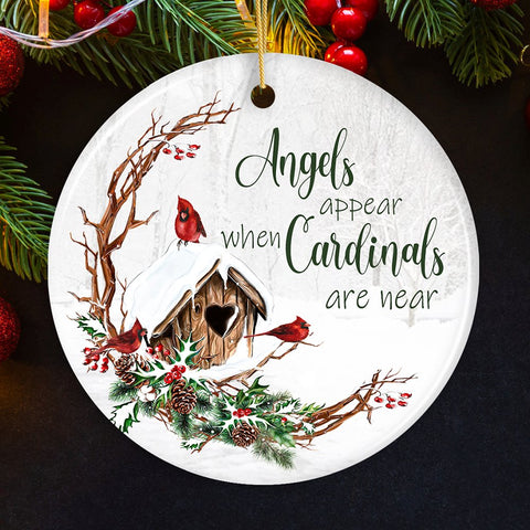 Winter Cardinal Memorial Ornament