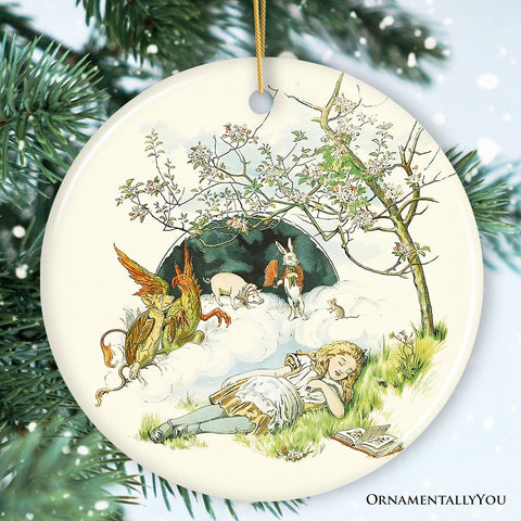 The Nursery Alice Ornament, Vintage Children's Story Art Christmas Decor