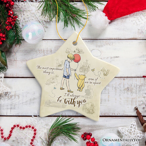 I'll Always be with You Ornament, Comforting Pooh Bear Christmas Gift and Keepsake