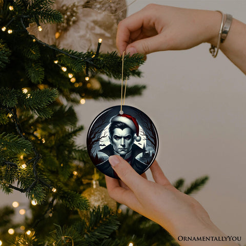 Midnight Terror Dracula Ornament, Sinister Holiday Keepsake and Halloween Tree Decor