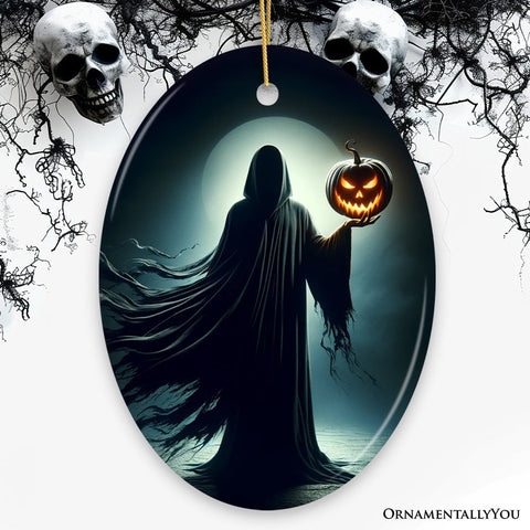 The Pumpkin Reaper Horror Ornament, Halloween Tree Decoration