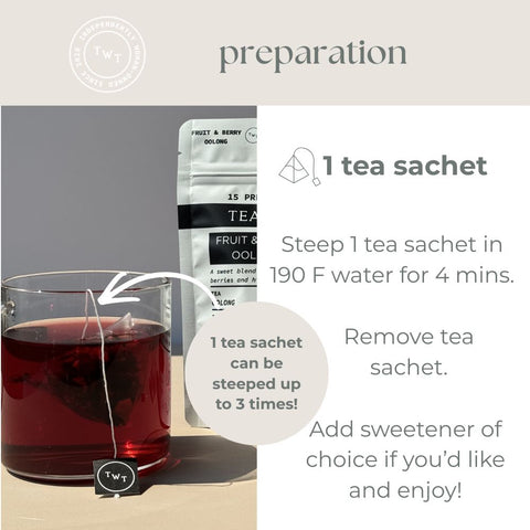 Fruit & Berry Oolong Hot Tea Pouch