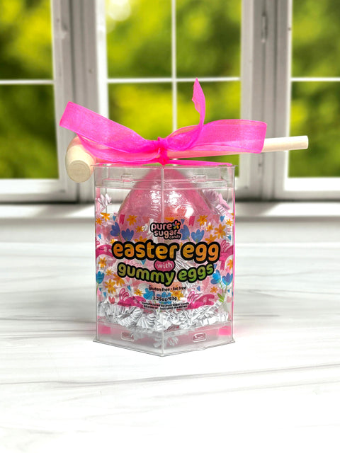 Hollow Candy Easter Egg filled with Gummy Eggs