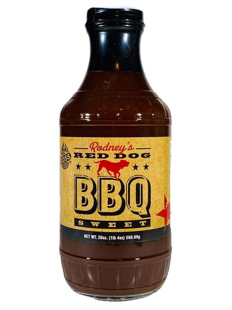 Rodney's Red Dog Bbq Sauce-Sweet - 20 OZ 12 Pack