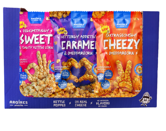Argires Snacks SNACK LOUDLY TRIO: 5 BAGS EA (CHEEZY CHEDDARCORN/UTTERL ...
