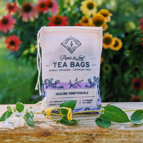 Healing Honeysuckle 9ct Tea Bags in Muslin
