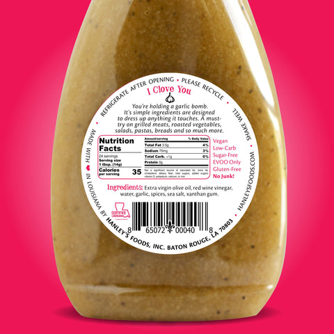 Garlic & Red Wine vinaigrette