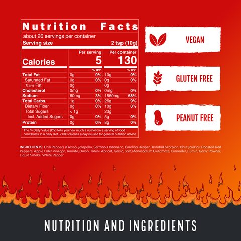 Brimstone Rimshot - Extra Hot Tahini & Roasted Red Pepper Sauce (9oz)