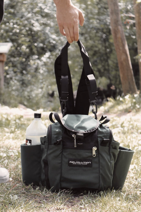 Revolution Mini Deluxe V3 Disc Golf Bag - Olive Green