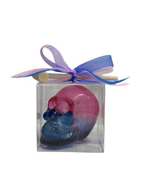 Hollow Hard Candy Skull filled with Gummies