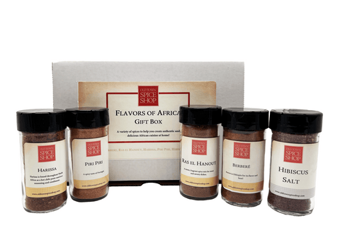 Flavors of Africa Gift Box - 5-Piece Gourmet African Spice & Seasoning Set