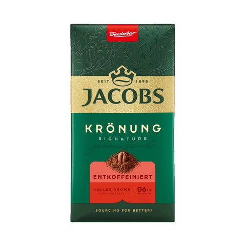 Jacobs Kronung Decaf Ground Coffee 17.6oz/500g