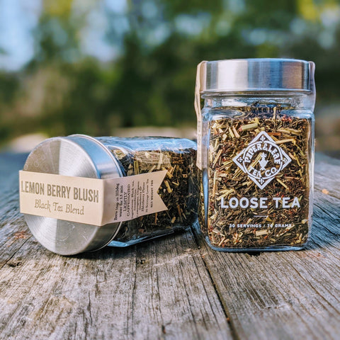 Lemon Berry Blush Glass Jar of Loose Leaf Tea - 30 Servings