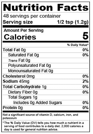 Stello Foods Spices - BBQ - Memphis Rib Rub 2.5 oz