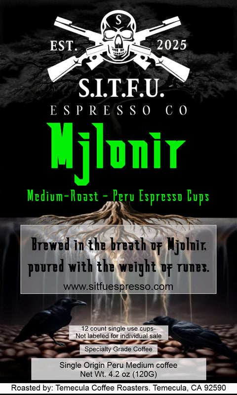 Mjlonir Peru Espresso single serve cups