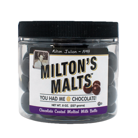 Bruce Julian Heritage Foods Milton'S Malts, Malted Milk Balls - 8 OZ 6 Pack