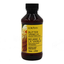LorAnn Oils Butter Vanilla Bakery Emulsion - 4 FL OZ 36 Pack