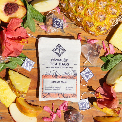Orchard Peach 9ct Tea Bags in Muslin