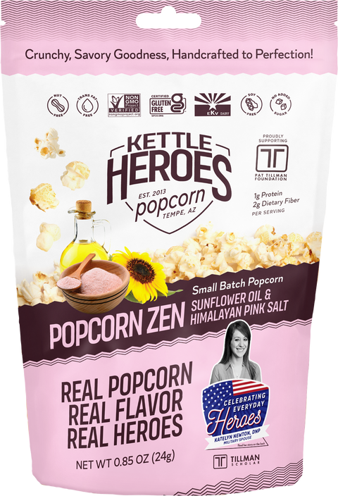 Kettle Heroes Popcorn Popcorn Zen - Snack Pack - 0.85 OZ 24 Pack