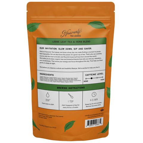 Organic Ginger Jazz, Bulk Loose Leaf Tea & Herb Blend, 16 Oz.