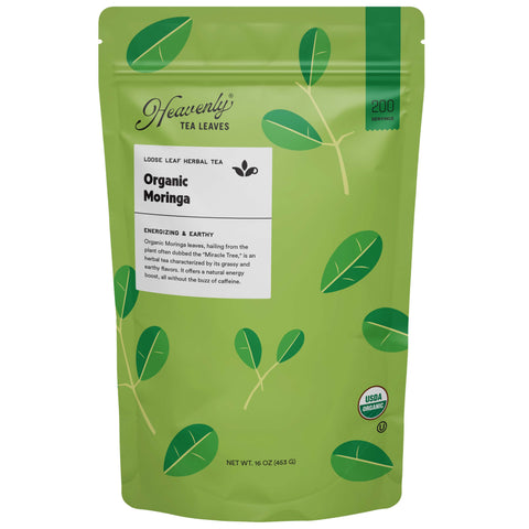 Organic Moringa, Bulk Loose Leaf Herbal Tisane, 16 Oz.