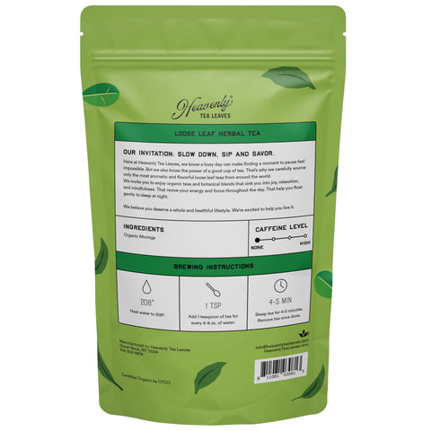 Organic Moringa, Bulk Loose Leaf Herbal Tisane, 16 Oz.