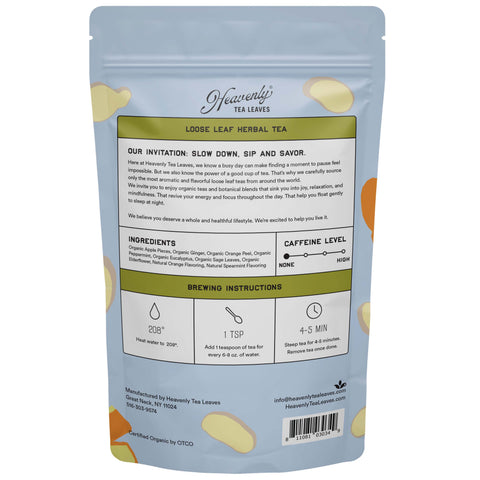 Organic Refresh, Bulk Loose Leaf Herbal Tisane, 16 Oz.