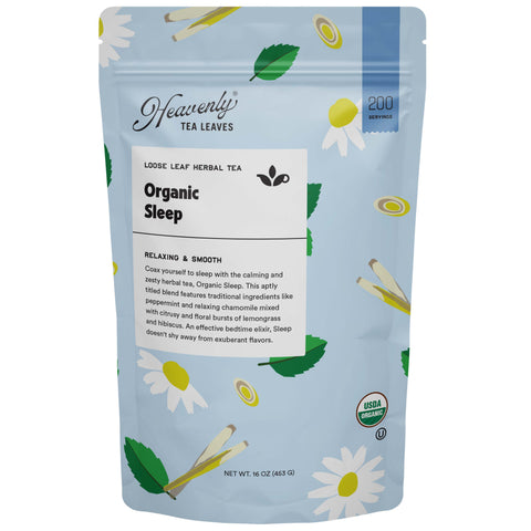 Organic Sleep, Bulk Loose Leaf Herbal Tisane, 16 Oz.