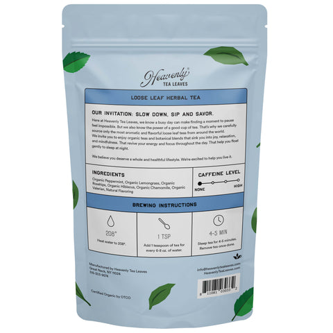 Organic Sleep, Bulk Loose Leaf Herbal Tisane, 16 Oz.