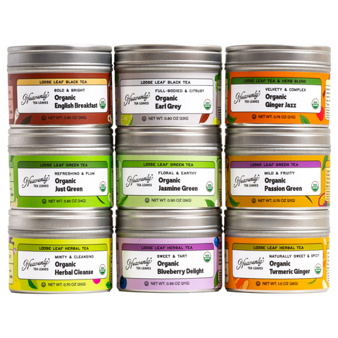Organic 9 Loose Leaf Tea Sampler Set
