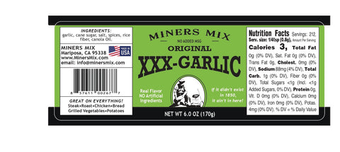 Miners Mix Xxx-Garlic - 22.5 OZ 4 Pack