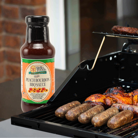 Stello Foods - Rosie's Peach Bourbon BBQ Sauce 13 oz