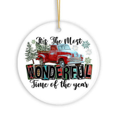 Premium Quality Festive Cheer and Merriment Ceramic Christmas Ornament