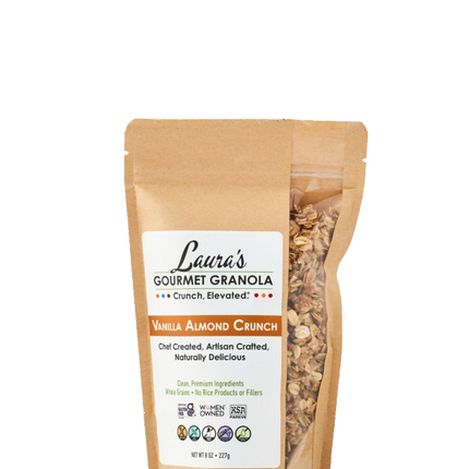 Laura's Gourmet Granola Vanilla Almond Crunch - 8 OZ 6 Pack