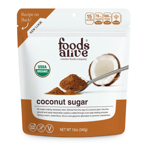 Foods Alive Inc Organic Coconut Sugar - 12 OZ 6 Pack