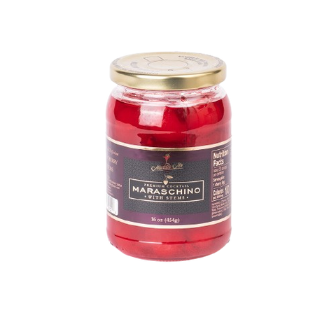 Forest Floor Foods Maraschino Cherry With Stems - 16 OZ 12 Pack