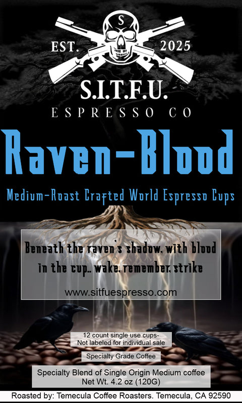 Raven-Blood Crafted Espresso 12 single serve cups
