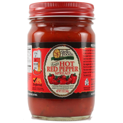 Stello Foods - Rosie's Hot Red Pepper Spread 12 oz