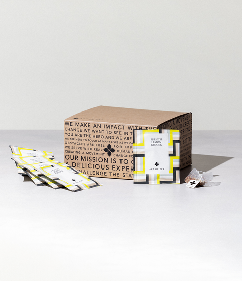 French Lemon Ginger Eco Teabag Sachets