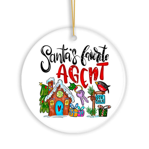 Santa’s Favorite Real Estate Agent, Appreciation Gift for Realtor and Sales Closing