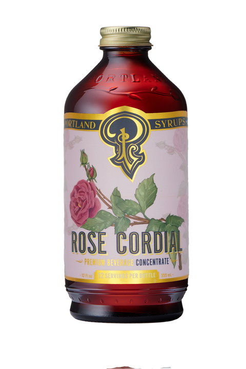 Portland Syrups Rose Cordial - 12 FL OZ 6 Pack