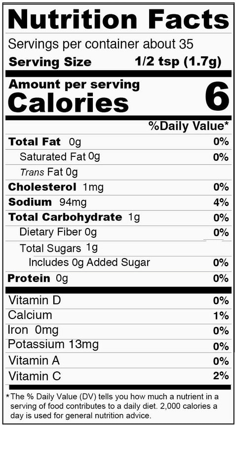 Stello Foods Spices - Sour Cream & Onion Powder 2.0 oz