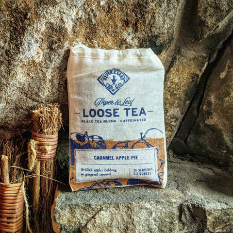 Caramel Apple Pie Muslin Bag of Loose Leaf Tea - 15 Servings