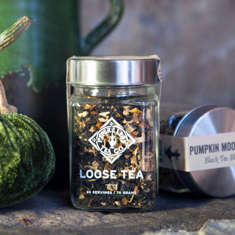 Pumpkin Moonshine Glass Jar of Loose Leaf Tea - 30 Servings