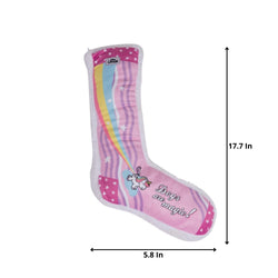 Jojo Modern Pets Squeaking Unicorn Comfort Plush Sock Dog Toy - 1 CT 12 Pack