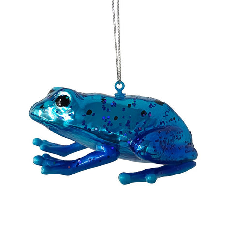 Poison Dart Frog Glass Christmas Ornament, Gift for Exotic Animal Lovers