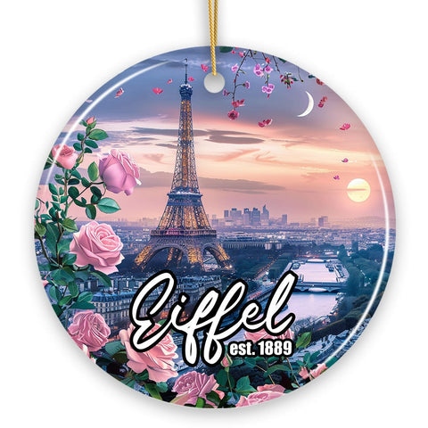 Charming Eiffel Tower Ornament, Vintage Paris Souvenir Gift and Christmas Decoration